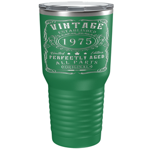 1975 Vintage Perfectly Aged 46th on Stainless Steel Tumbler