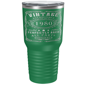 1980 Vintage Perfectly Aged 41st on Stainless Steel Tumbler