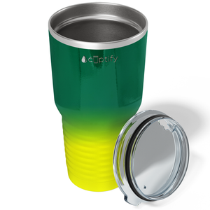 Green Yellow Ombre 30oz Stainless Steel Tumbler
