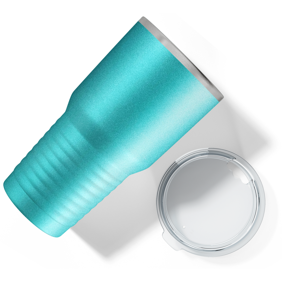 Custom Laser Engraved 30oz Seafoam Glitter Stainless Steel Tumbler