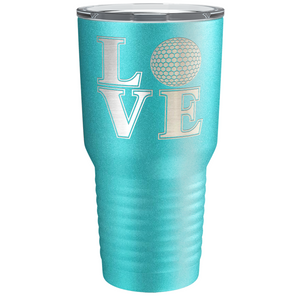 Love Golf Laser Engraved on Stainless Steel Golf Tumbler