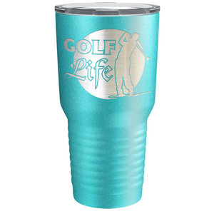 Golf Life Laser Engraved on Stainless Steel Golf Tumbler