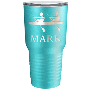 Personalized Crew Silhouette Laser Engraved on Stainless Steel Crew Tumbler