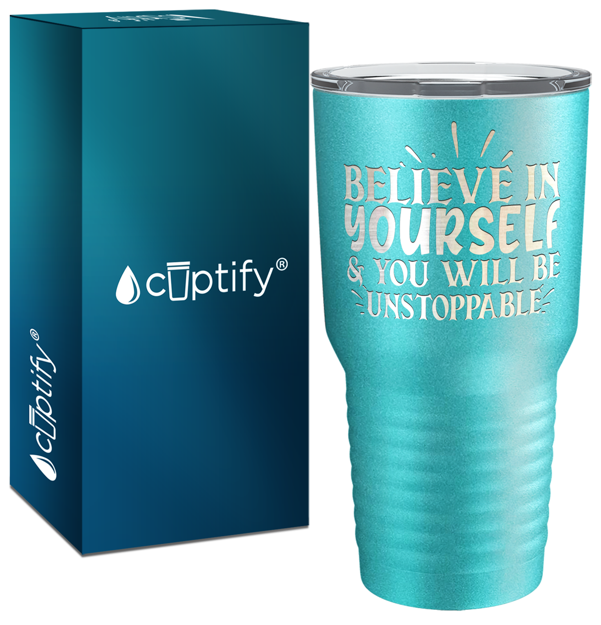 You Will be Unstoppable Laser Engraved on Stainless Steel Motivational Tumbler