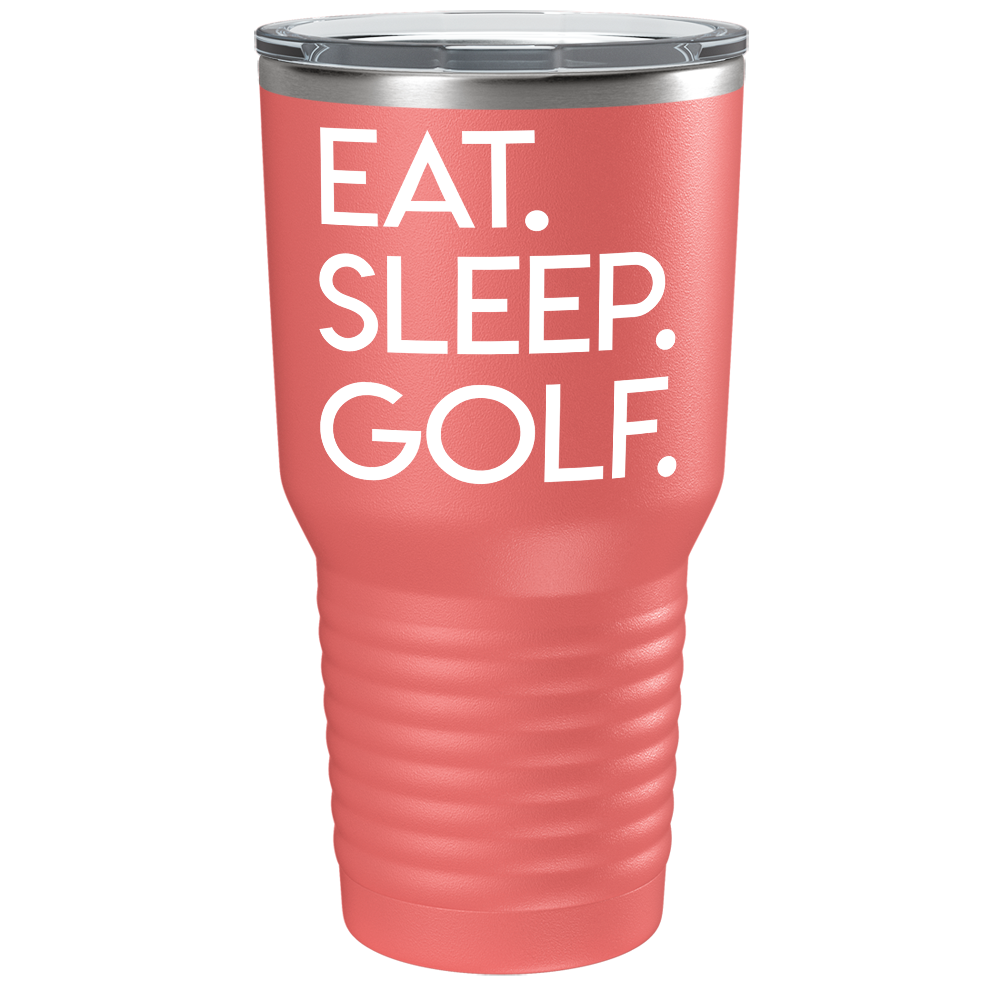 Eat Sleep Golf on Stainless Steel Golf Tumbler