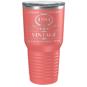 1981 Limited Edition Aged to Perfection 40th on Stainless Steel Tumbler