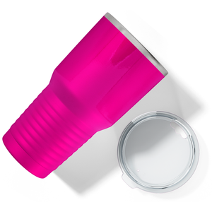 Custom Laser Engraved 30oz Pink Gloss Stainless Steel Tumbler