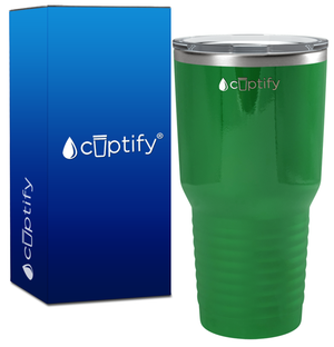 Kelly Green Gloss 30oz Stainless Steel Tumbler