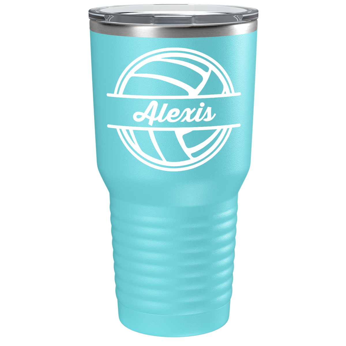 Personalized Volleyball on Stainless Steel Volleyball Tumbler