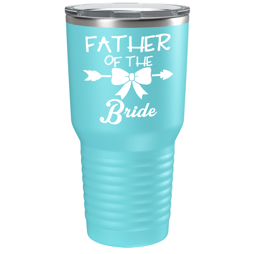 Father of the Bride on Stainless Steel Bridal Tumbler