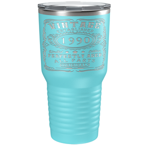 1990 Vintage Perfectly Aged 41st on Stainless Steel Tumbler