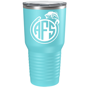 Monogram Fishing on Stainless Steel Fishing Tumbler