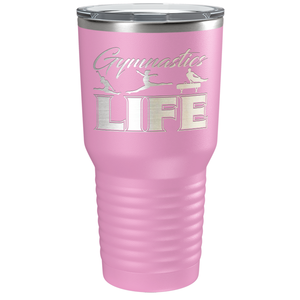 Gymnastics LIFE Silhouettes Laser Engraved on Stainless Steel Gymnastics Tumbler