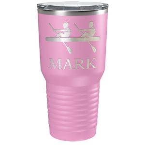 Personalized Crew Silhouette Laser Engraved on Stainless Steel Crew Tumbler