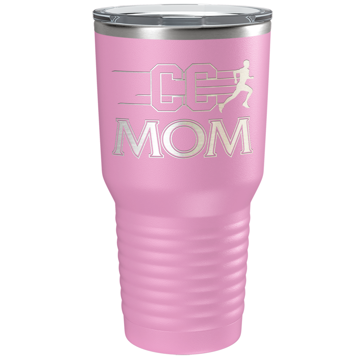 Cross Country Mom Laser Engraved on Stainless Steel Cross Country Tumbler