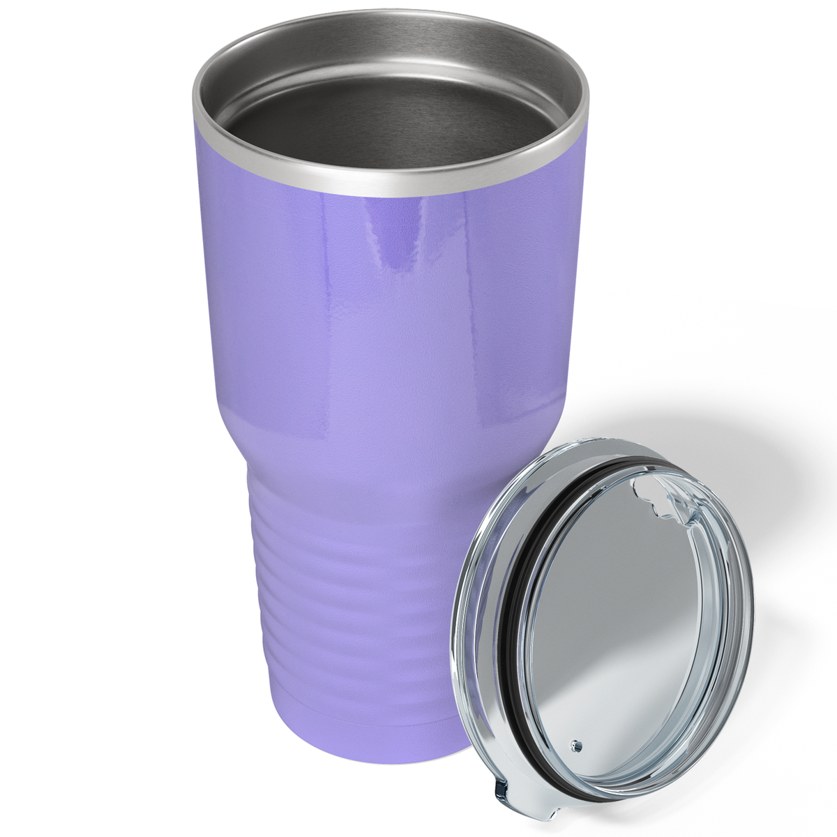 Custom Laser Engraved 30oz Lavender Gloss Stainless Steel Tumbler