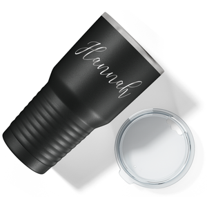 Cuptify Personalized on Black 30 oz Stainless Steel Ringneck Tumbler