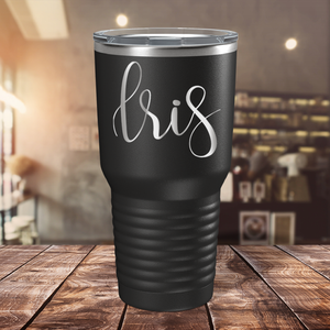 Cuptify Personalized on Black 30 oz Stainless Steel Ringneck Tumbler