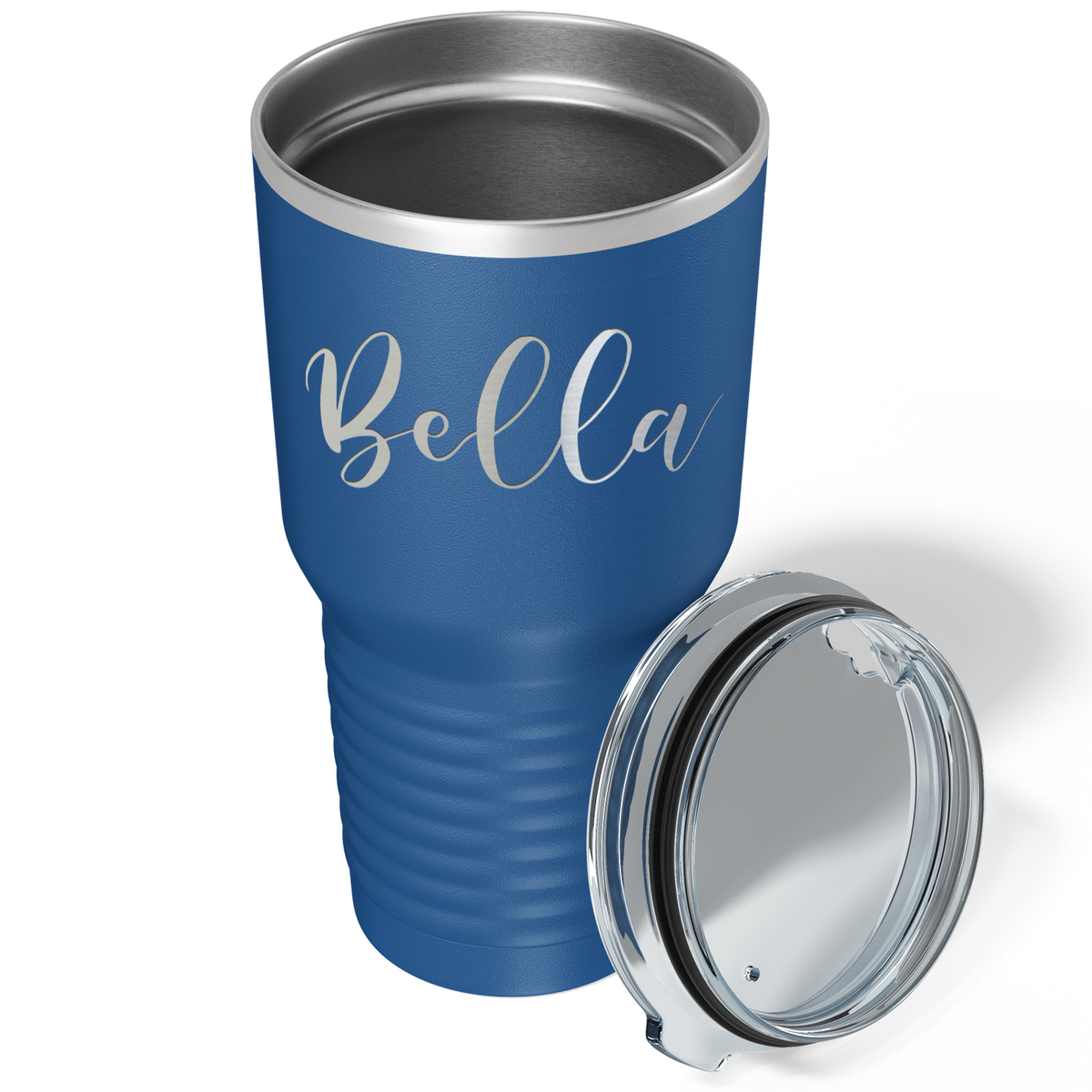 Cuptify Personalized on Blue 30 oz Stainless Steel Ringneck Tumbler