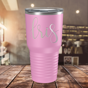 Cuptify Personalized on Blush 30 oz Stainless Steel Ringneck Tumbler
