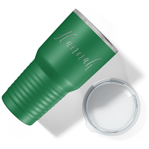 Cuptify Personalized on Green 30 oz Stainless Steel Ringneck Tumbler