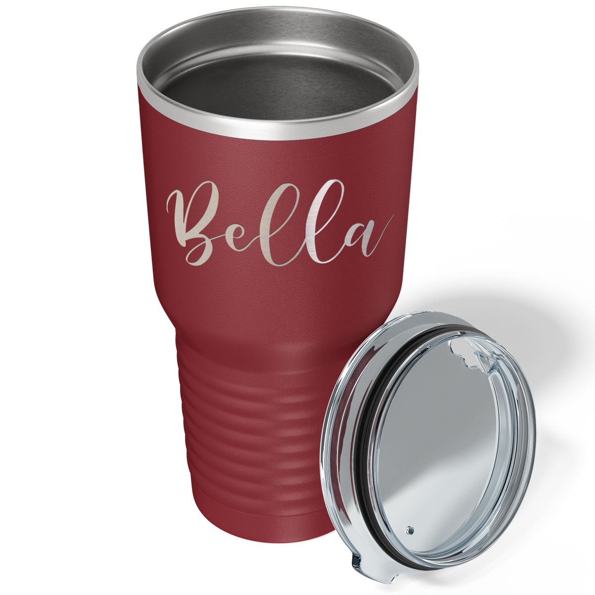 Cuptify Personalized on Maroon 30 oz Stainless Steel Ringneck Tumbler