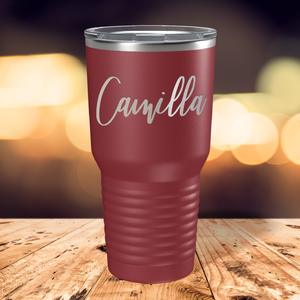 Cuptify Personalized on Maroon 30 oz Stainless Steel Ringneck Tumbler