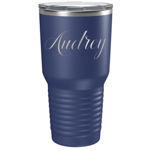 Cuptify Personalized on Navy Blue 30 oz Stainless Steel Ringneck Tumbler