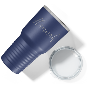 Cuptify Personalized on Navy Blue 30 oz Stainless Steel Ringneck Tumbler