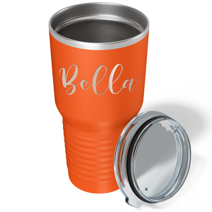 Cuptify Personalized on Orange 30 oz Stainless Steel Ringneck Tumbler