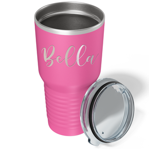 Cuptify Personalized on Pink 30 oz Stainless Steel Ringneck Tumbler