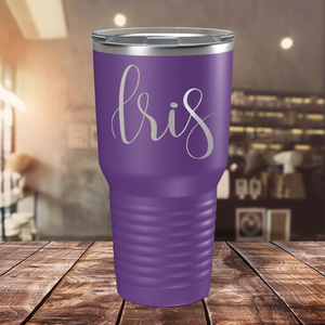 Cuptify Personalized on Purple 30 oz Stainless Steel Ringneck Tumbler