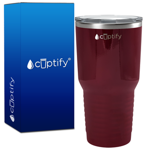 Maroon Gloss 30oz Stainless Steel Tumbler