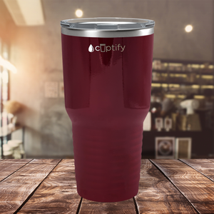 Maroon Gloss 30oz Stainless Steel Tumbler