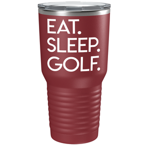 Eat Sleep Golf on Stainless Steel Golf Tumbler