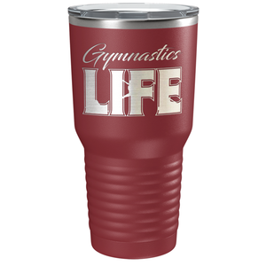 Gymnastics Life Laser Engraved on Stainless Steel Gymnastics Tumbler