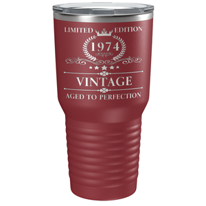 1974 Limited Edition Aged to Perfection 47th on Stainless Steel Tumbler