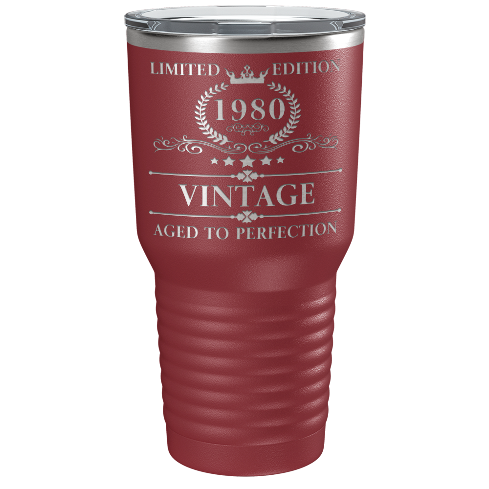1980 Limited Edition Aged to Perfection 41st on Stainless Steel Tumbler