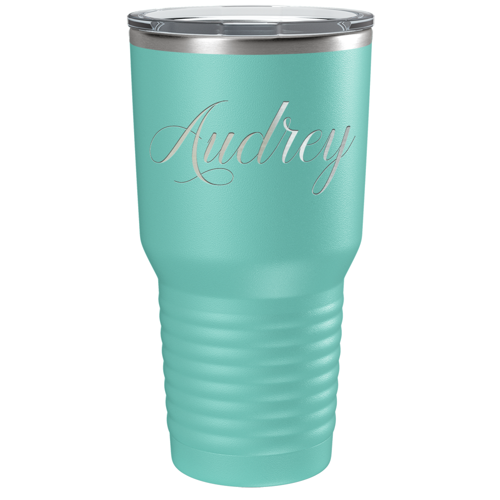 Cuptify Personalized on Seafoam 30 oz Stainless Steel Ringneck Tumbler