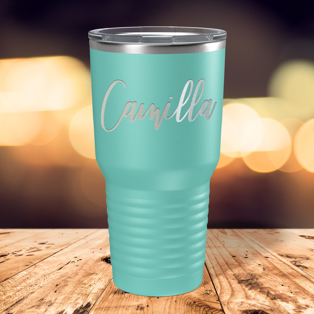 Cuptify Personalized on Seafoam 30 oz Stainless Steel Ringneck Tumbler