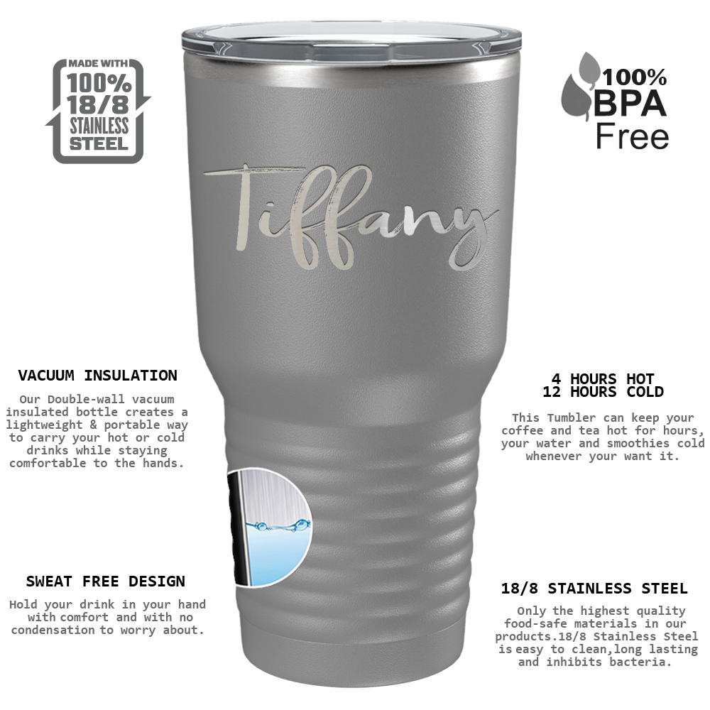 Cuptify Personalized on Slate 30 oz Stainless Steel Ringneck Tumbler
