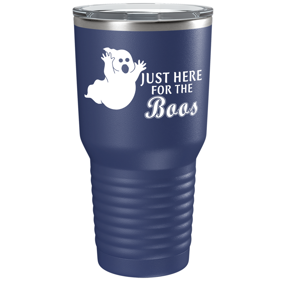 Just Here for the Boos on Stainless Steel Halloween Tumbler