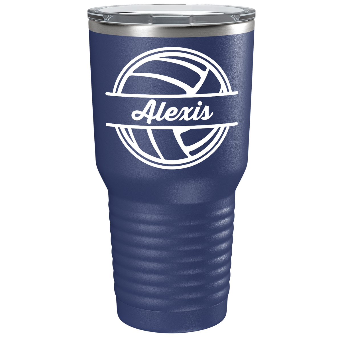 Personalized Volleyball on Stainless Steel Volleyball Tumbler