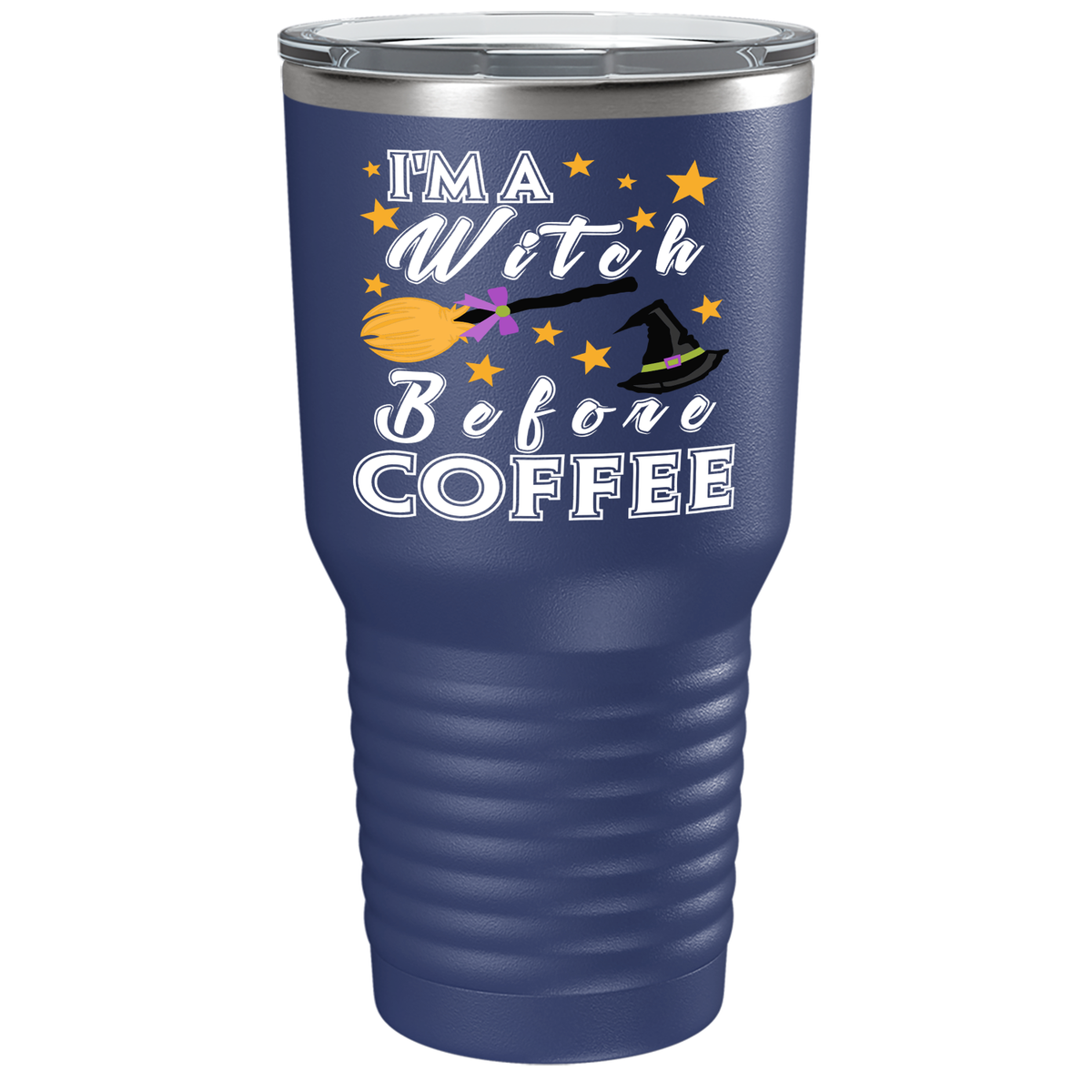 I'm A Witch Before Coffee on Stainless Steel Halloween Tumbler