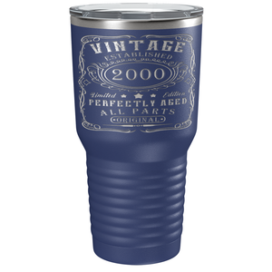 2000 Vintage Perfectly Aged 21st on Stainless Steel Tumbler