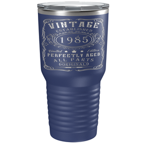 1985 Vintage Perfectly Aged 36th on Stainless Steel Tumbler