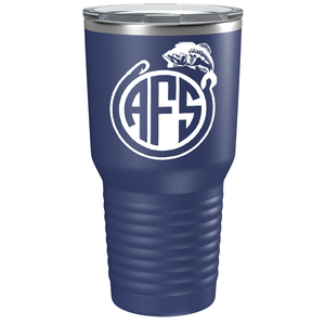 Monogram Fishing on Stainless Steel Fishing Tumbler