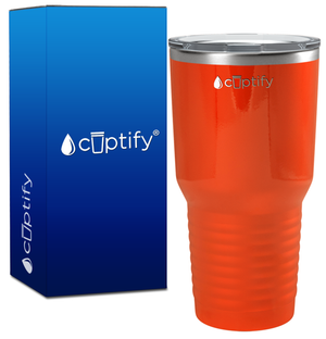 Orange Gloss 30oz Stainless Steel Tumbler