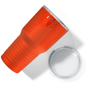 Orange Gloss 30oz Stainless Steel Tumbler