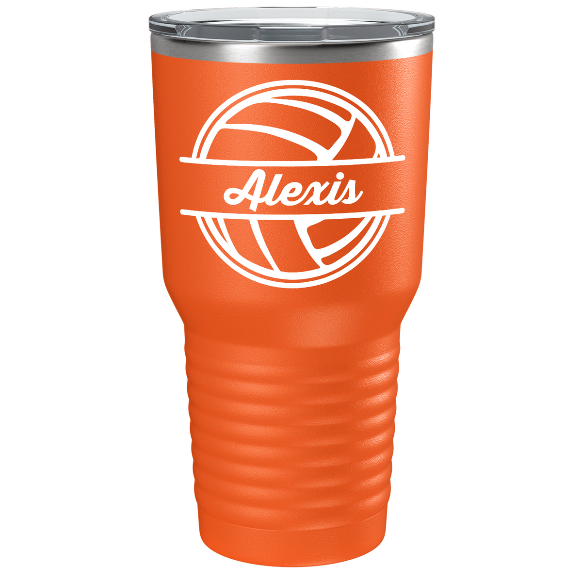 Personalized Volleyball on Stainless Steel Volleyball Tumbler